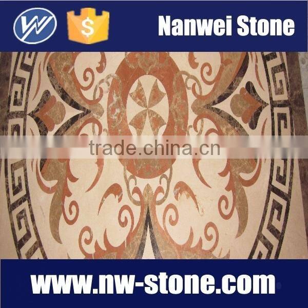 shuitou square Cuckoo red marble wall tile and black and red stone flooring marble black fringe color