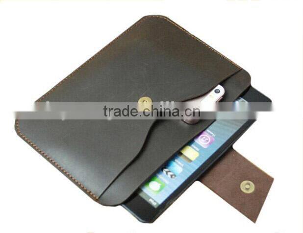Custom Size Handmade Leather Tablet Sleeve 10 inch