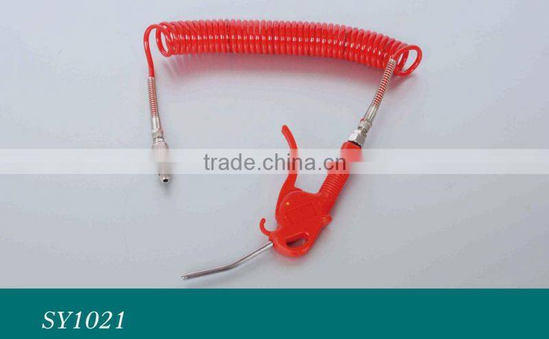 Cable cleaning Spring Air hose with gun