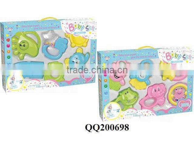 Lovely plastic baby rattle toy