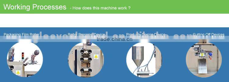 Roller Pressing Type 3 or 4 sides sealing automatic ketchup piston filling equipment