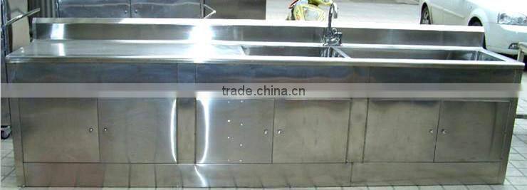High quality of stainless steel kitchen cabinet pvc countertop sink for sale