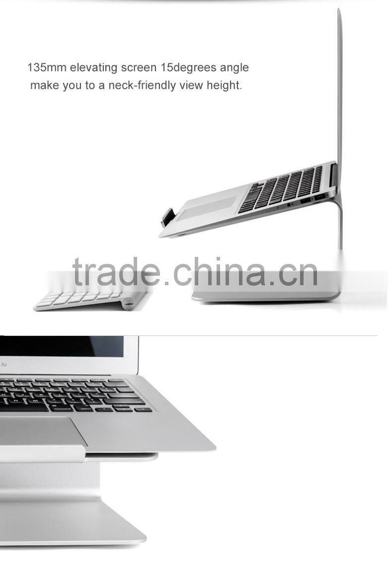 Aluminium notebook computer stand metal laptop stand