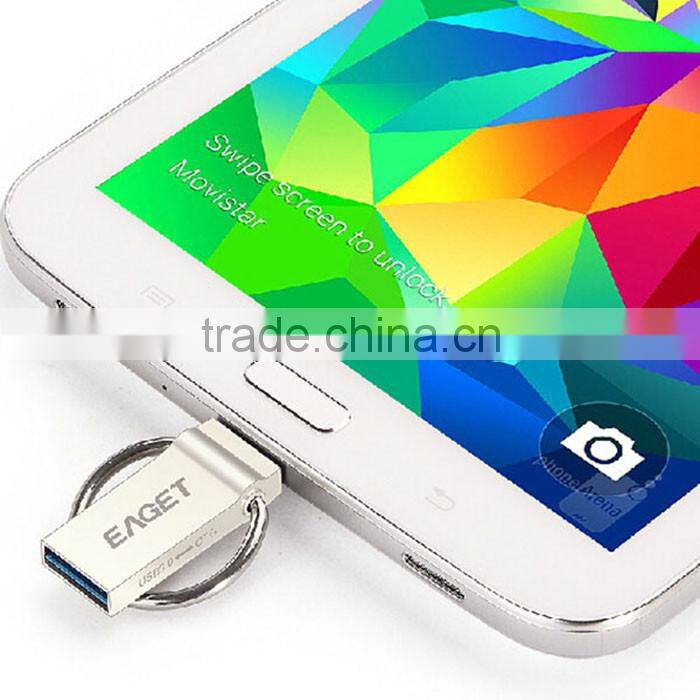 64GB Ultra Mini USB Flash Drive USB 3.0 OTG Smartphone USB Pen Drive Thumb Drive Light Golden