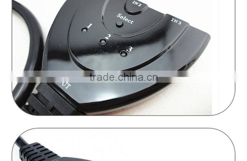 Vision 1.5FT 1080p 3D 3x1 pigtail HDMI switch