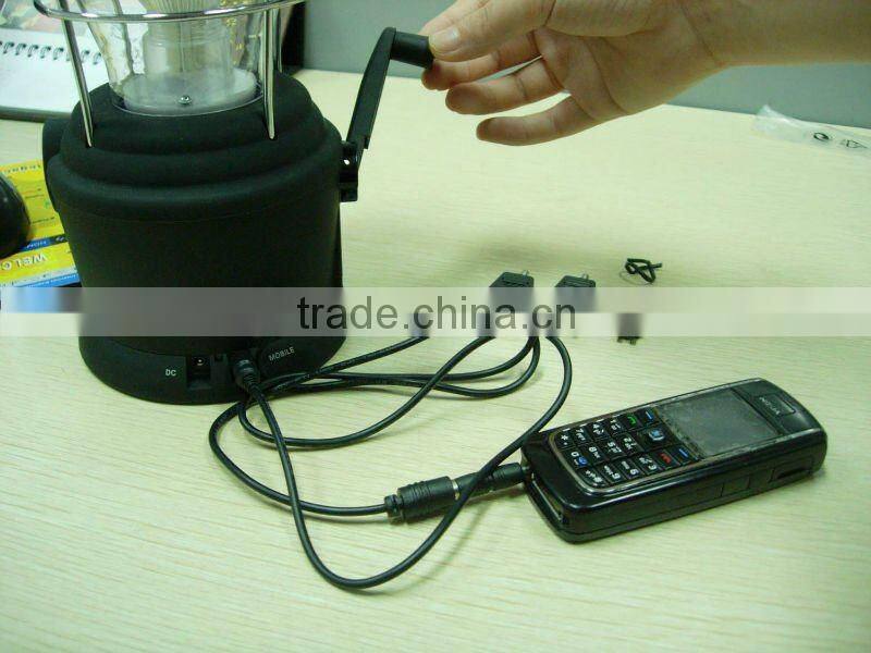 LED Dynamo lantern, LED camping light, wind-up, crank lighting