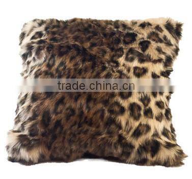 printed leopard pillows/faux fur pillow covers/fashion luxury pillows