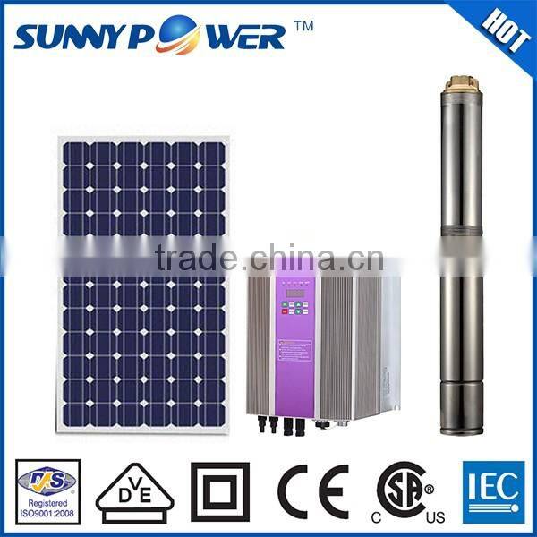 New design solar panel water pump