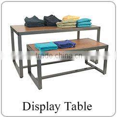 tailor made lighting wooden cabinet display for cosmetic shop