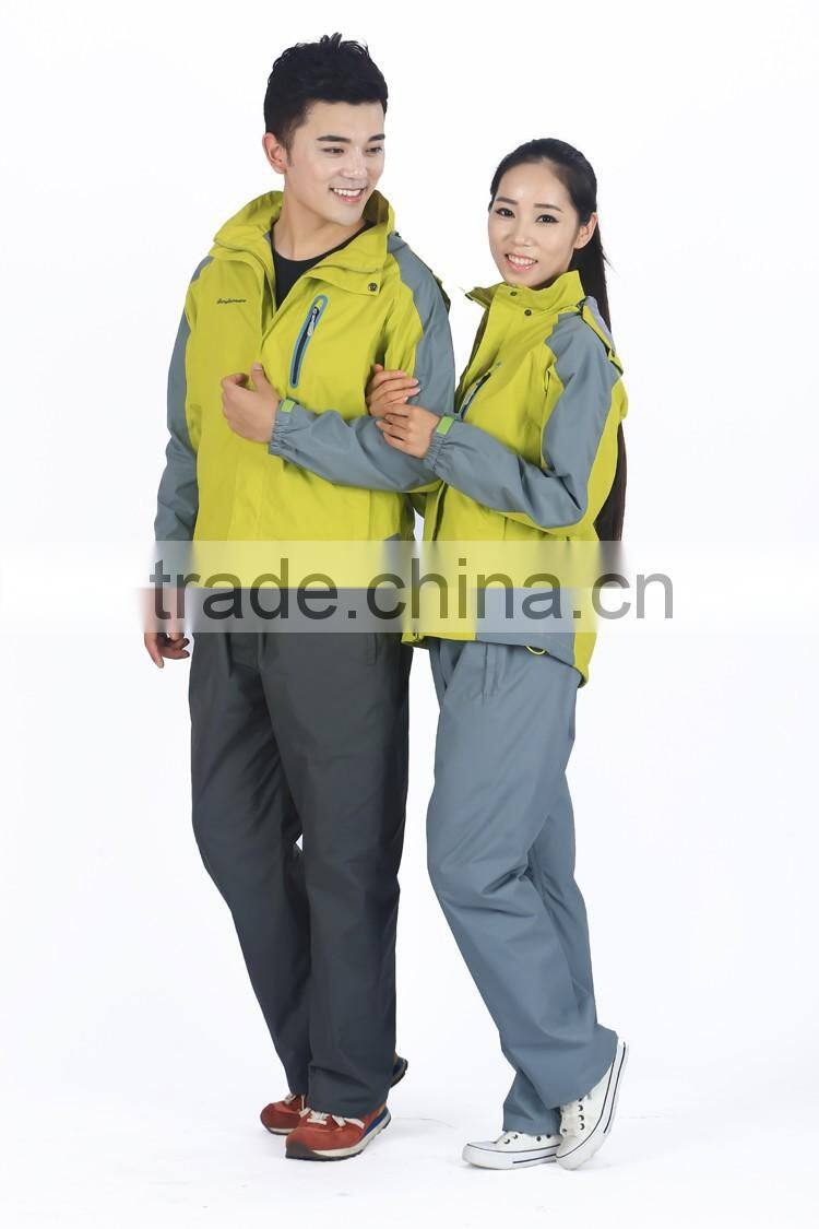 two-piece dress detachable fleece waterpoof windproof scratch resistant fast-dry breathable thicked double layer