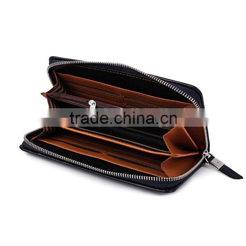 Best mens cow leather wallets wholesale Travel Passport Ticket Holder Wallet