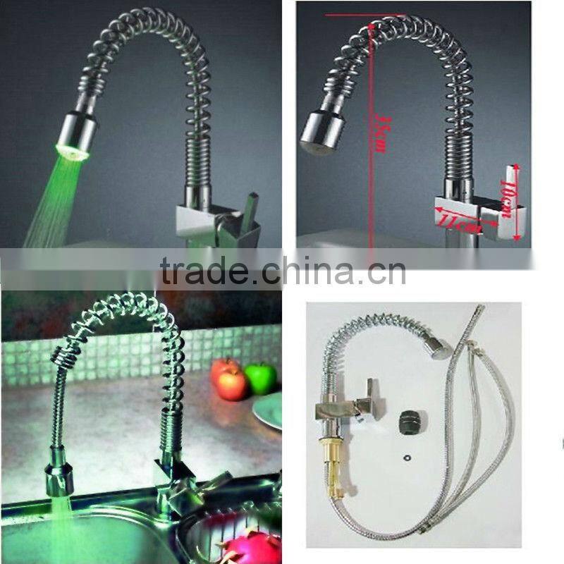 2013 water glow led faucet light unique kitchen faucet