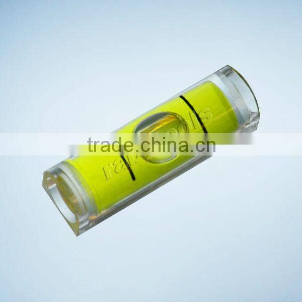 Flat bottom with round top level vial