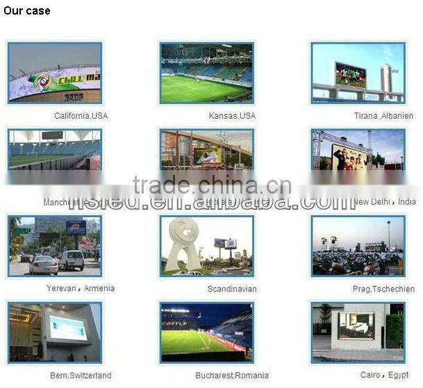 P16 pole standing led display screen for outdoor
