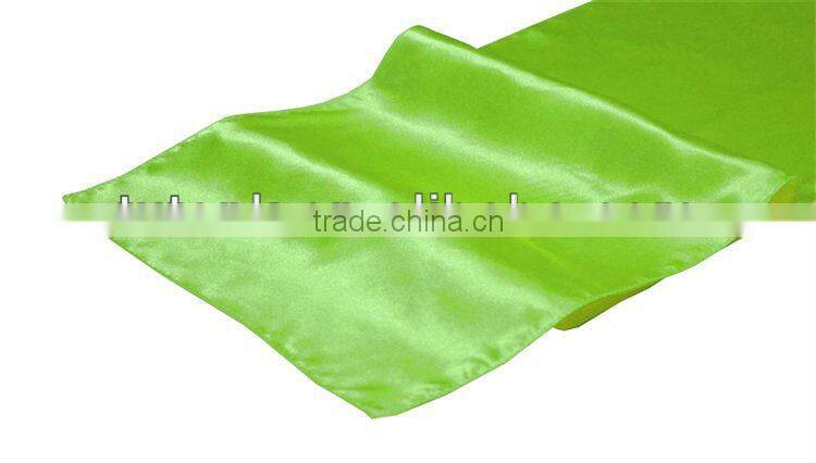 Lime Green Satin Table Runner Wedding Decoration Supply Party Decor