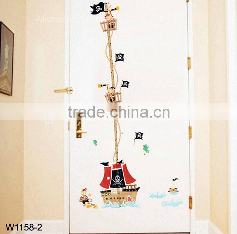 Bird tree house, cute cartoon Kids height measuring Wall Stickers Boy Girl Growth Chart