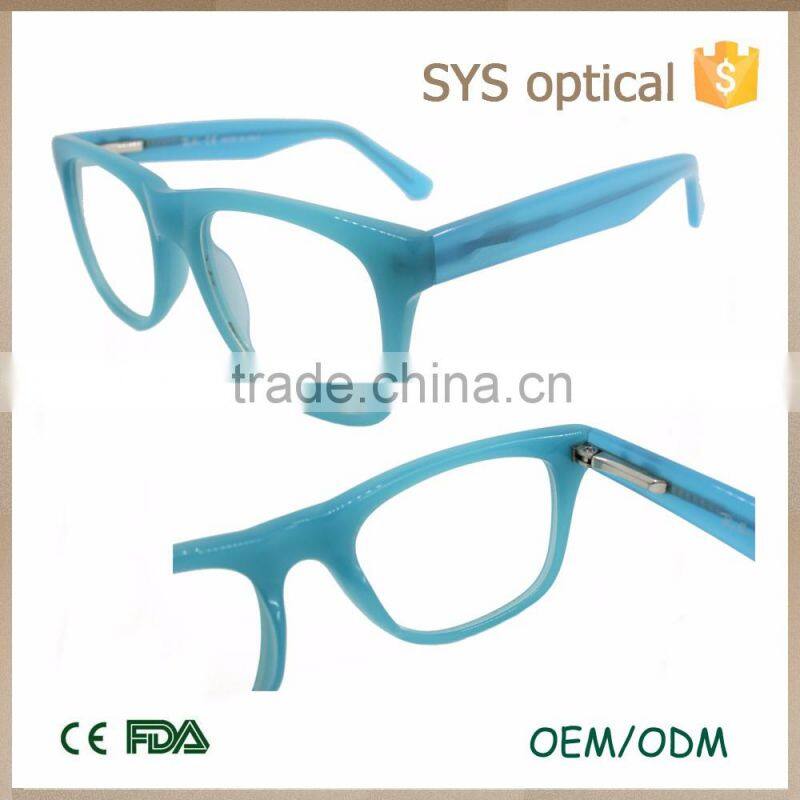 Newest design retro style kids acetate optical frame,fullrim colorful acetate baby eyewear frame