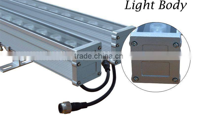 24x1W LED RGB wall washing led light LED wall wash down light IP65
