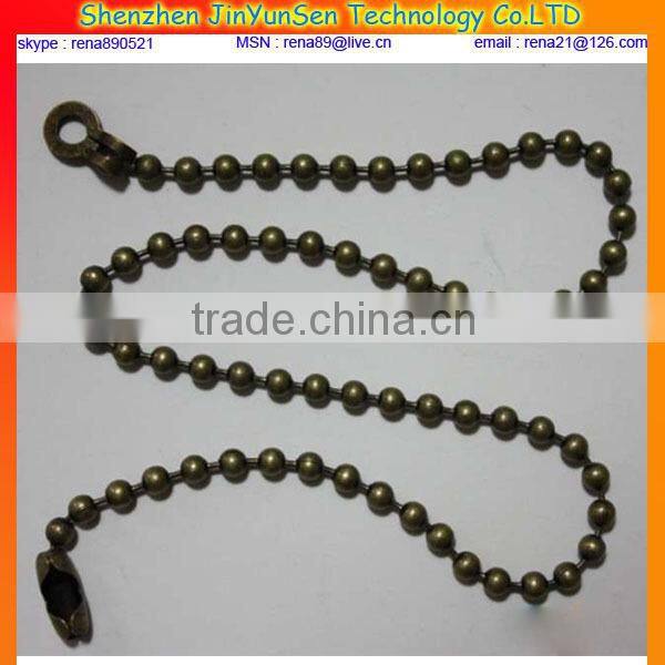 Fashion bag accessories metal ball chain