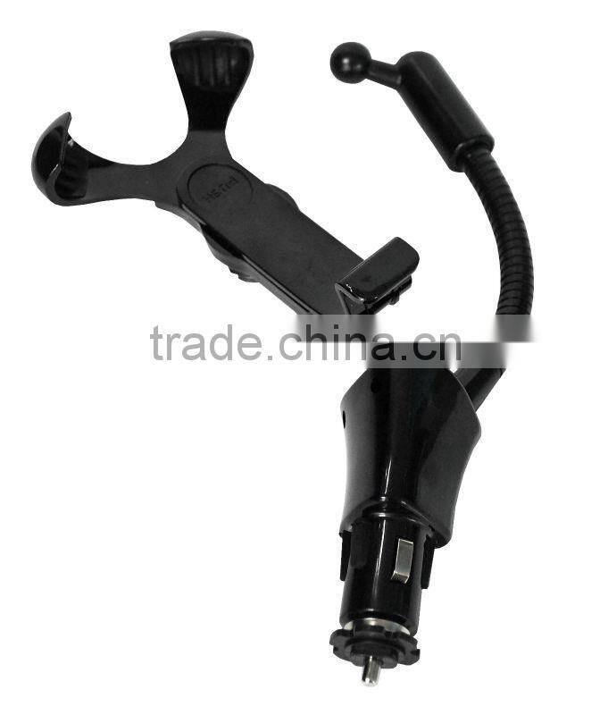 Adjustable usb car holder with charger for iphone/mobile phone,for iphone car holder mount