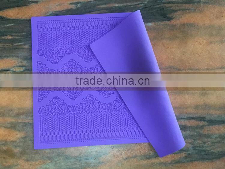 Best sale fondant cake lace mat Damascus pattern china supplier