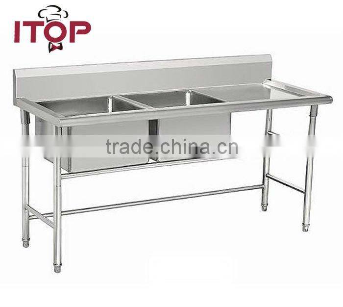 assembly Double Sink with Table