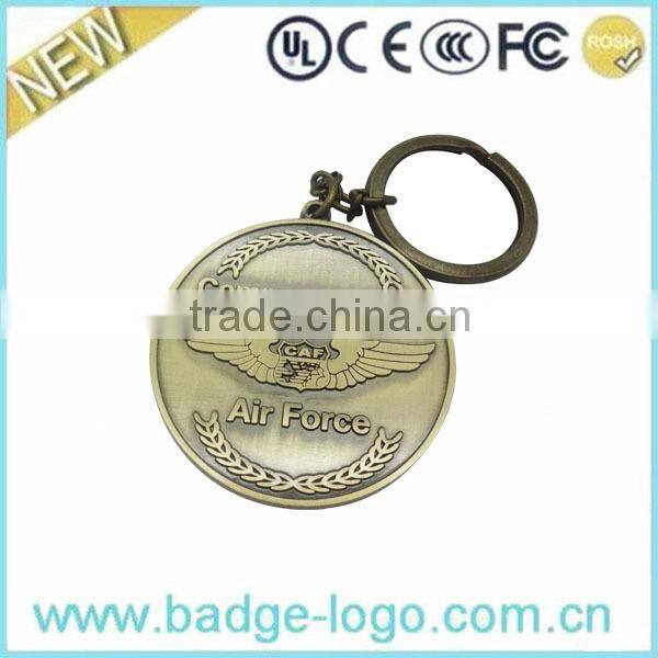 Custom Boy and Girl Heart Shape Metal Keychain