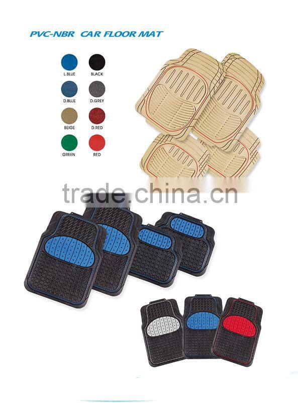 Wholesale High Quality Full Set 3pcs Heavy Duty Rubber Floor Mat For Cars