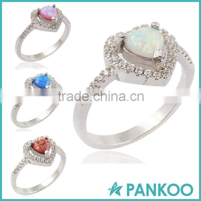 New Statement Jewelry Wedding Rings Jewelry Rings for Women White Fire Opal Jewelry Ring