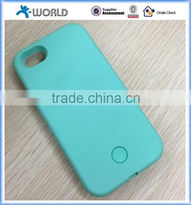 hot selling led bulb flash light case for iphone 6s/6s plus, selfie led case for iphone 5