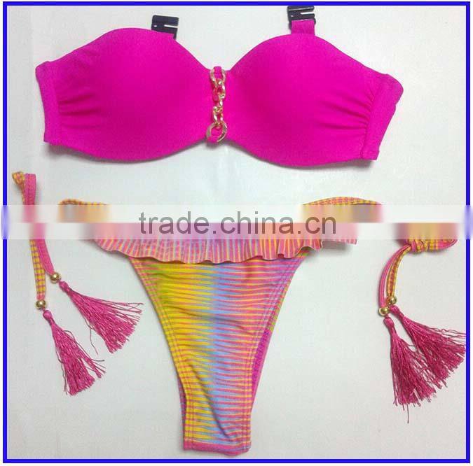 New arrival fitness black sex girls open bikini