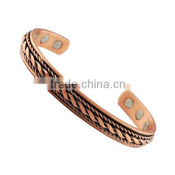 KSTONE Pure Copper Magnetic Bracelet, Arthritis Pain Relief Aid for Men or Women