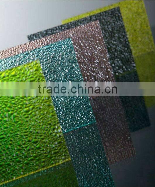 High quality plastic mat board polycarbonate embossed sheet for floor carpet