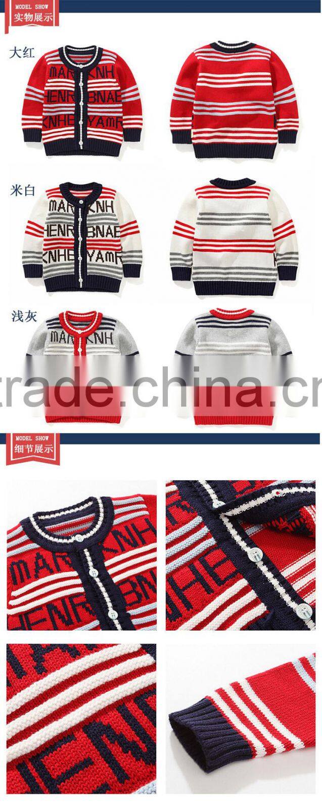 Child Clothing Sweater Designs for Kids Handmade Baby Sweater for Boy