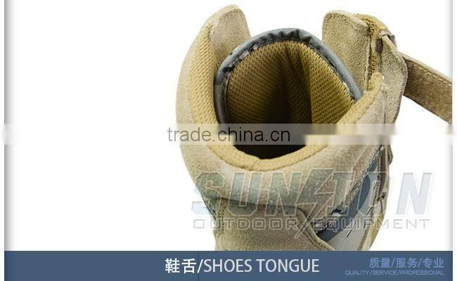Super Lightweight Tactical waterproof cowhide leather Desert Boots