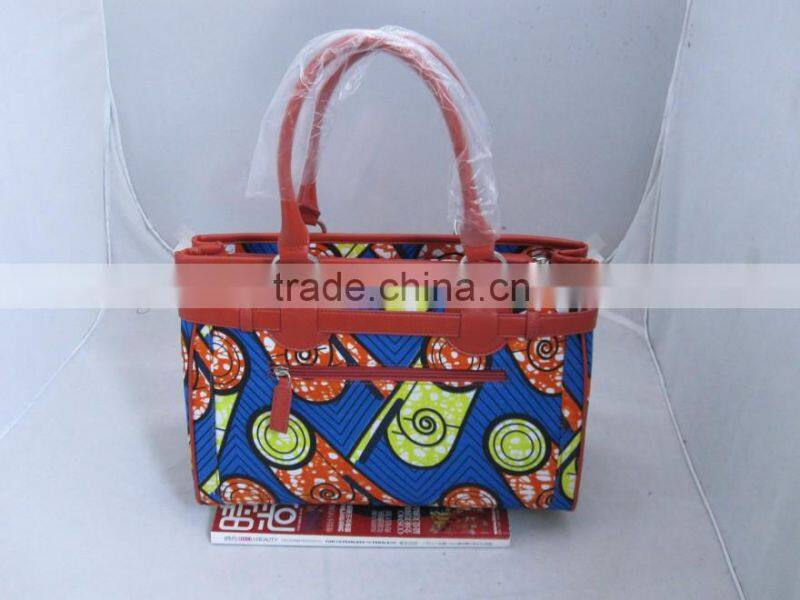 2016 new products African wax print fabric handbags for women