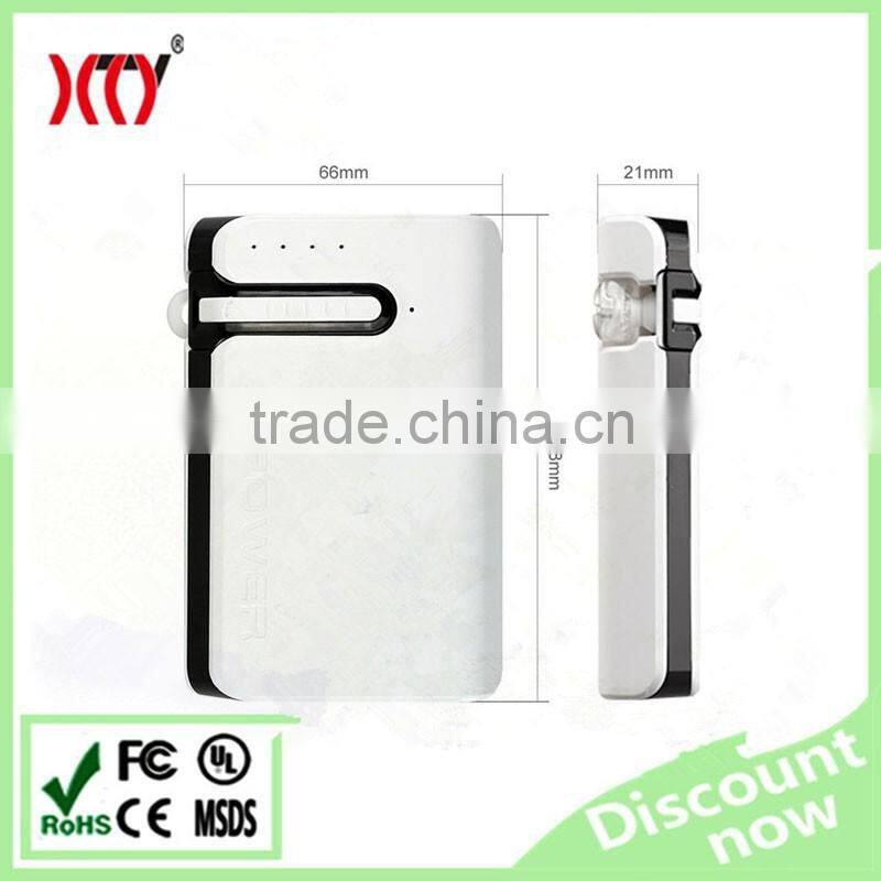 2016 new design 7800mah portable mobile power bank charger with bluetooth speaker 3.0