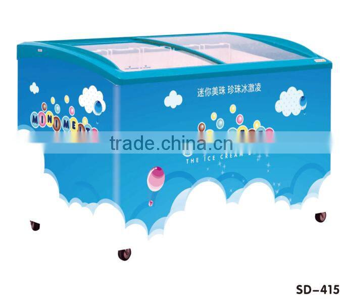 Sliding Glass Door Curved Glass Door Chest Freezer