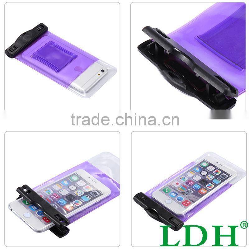 6s/ Plus Waterproof Bag Phone 100% Sealed Crystal Cases For Apple iPhone 6 6S Plus Watertight Soft Clear Touch Safe Diving Pouch