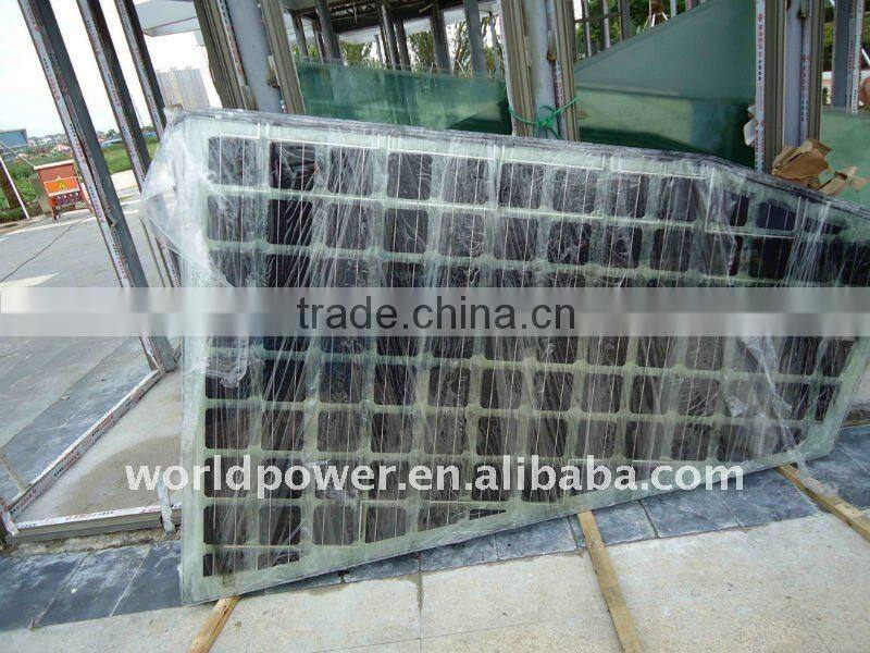 For Bus Stop Transparent BIPV Solar Panel