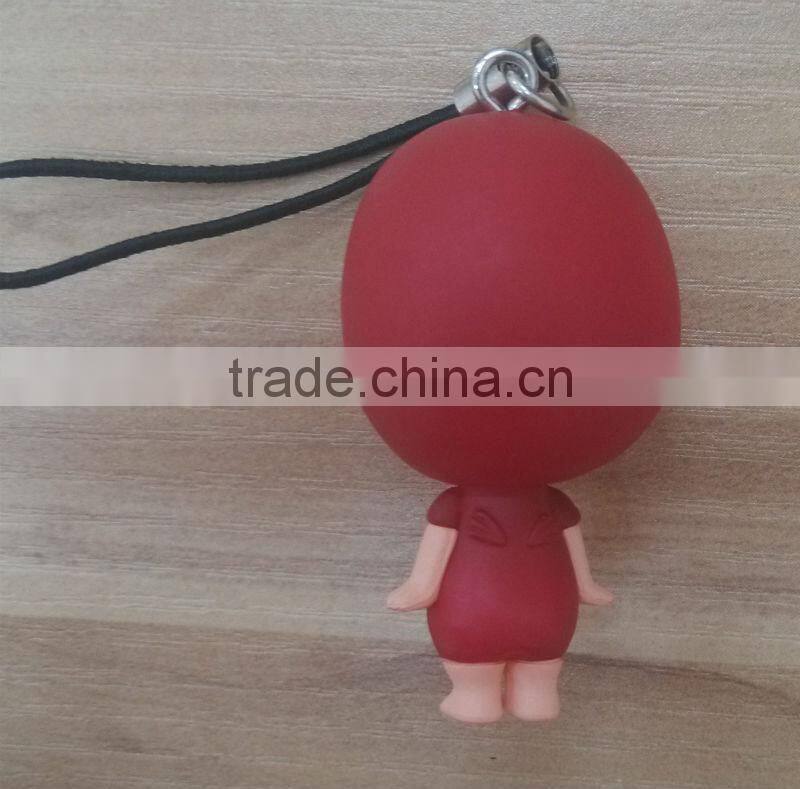 Custom designed plastic figures with hang loop