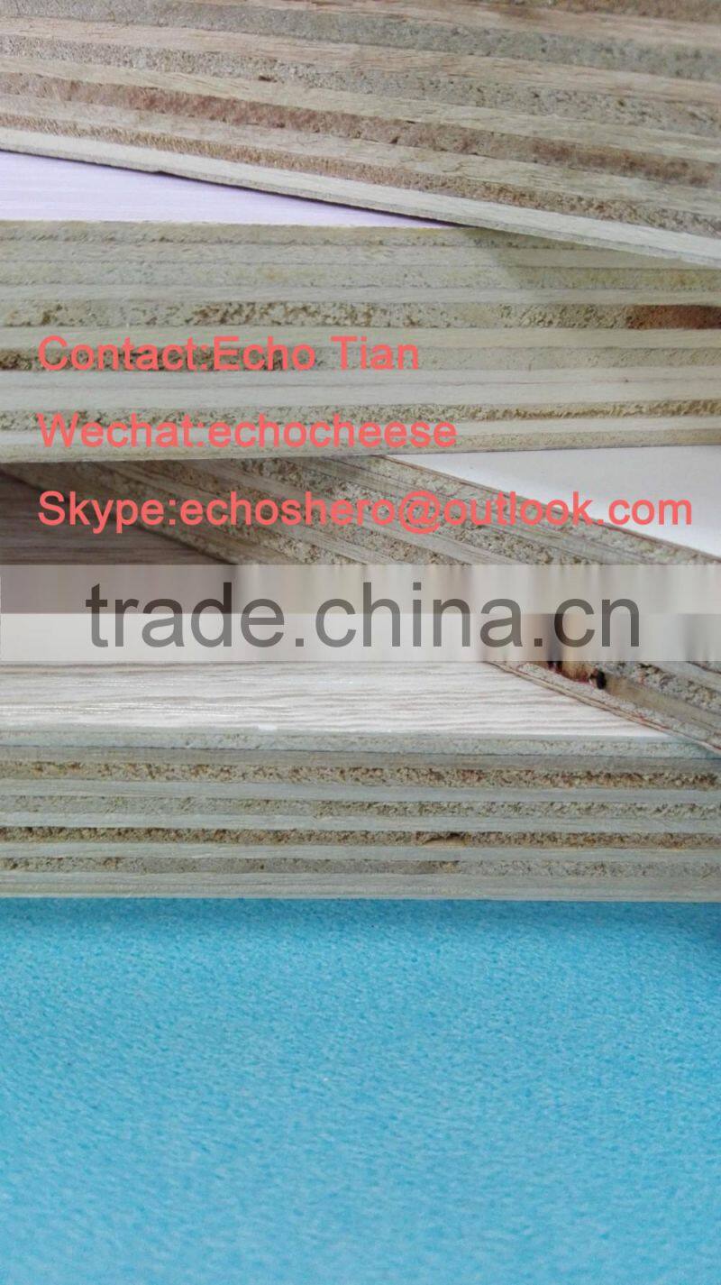 E0 Glue Hardwood Core Melamine Plywood for Furniture