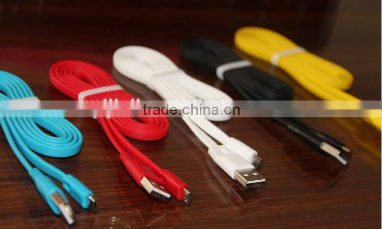 High Speed 5v 2.1A micro usb Fast Charging Data Cable with LED light for samsung and iphone
