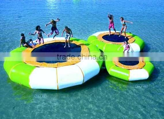 Commercial grade on water floating Inflatable rocker water games toys