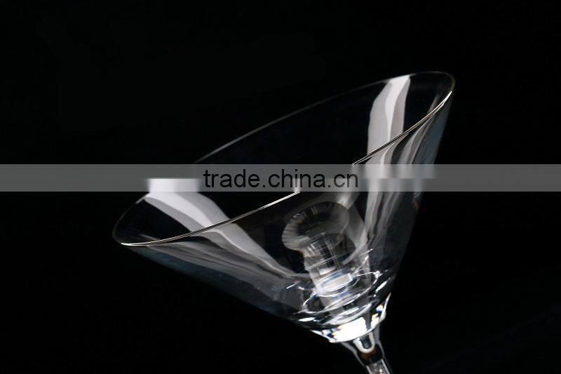 2015 new design lead free clear crystal 230ml cocktail glasses