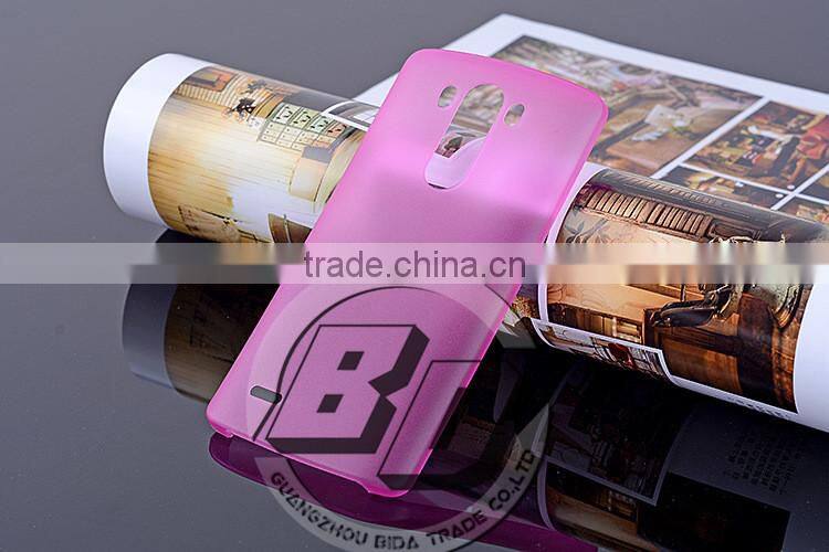 Ultra High Quality PP Frosted Transparent Phone Case For LG G4 factory price