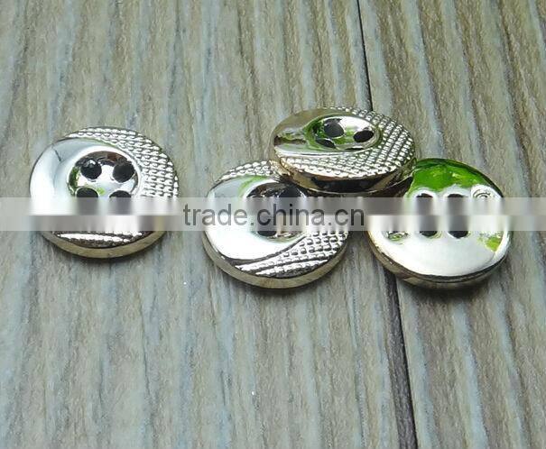 factory wholesale sliver plating plastic sewing button