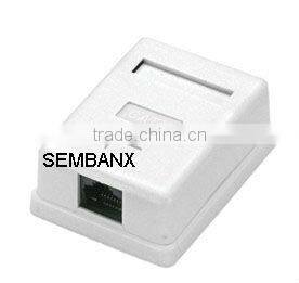 CAT6 UTP 1 port RJ45 surface mount box