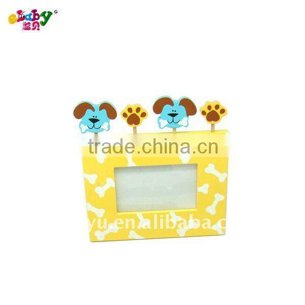 wood bear photo frame