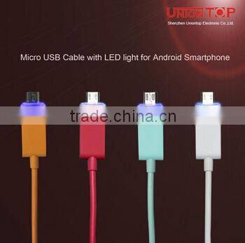 wholesale portable electrical dual port usb car charger 5v 1a/2.1a with led light for iphone/tablet